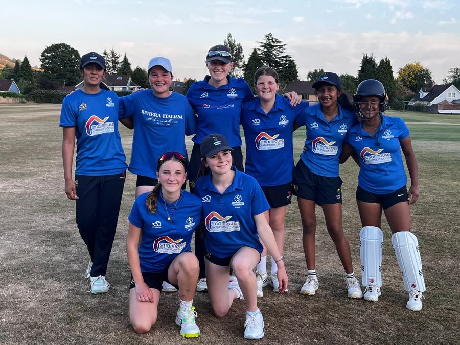 Sapphires players together after an evening match