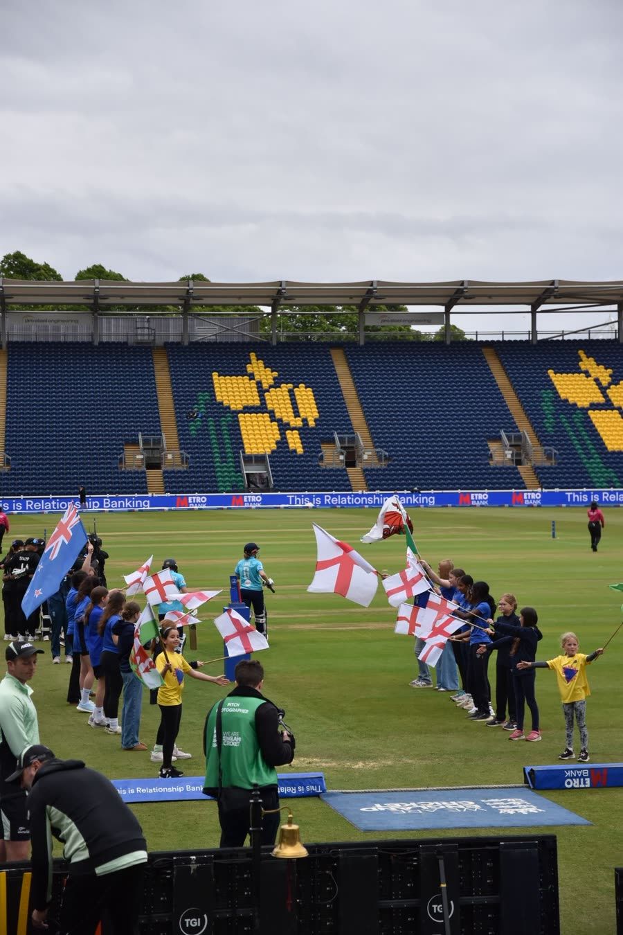 Flags raised as England open the innings
